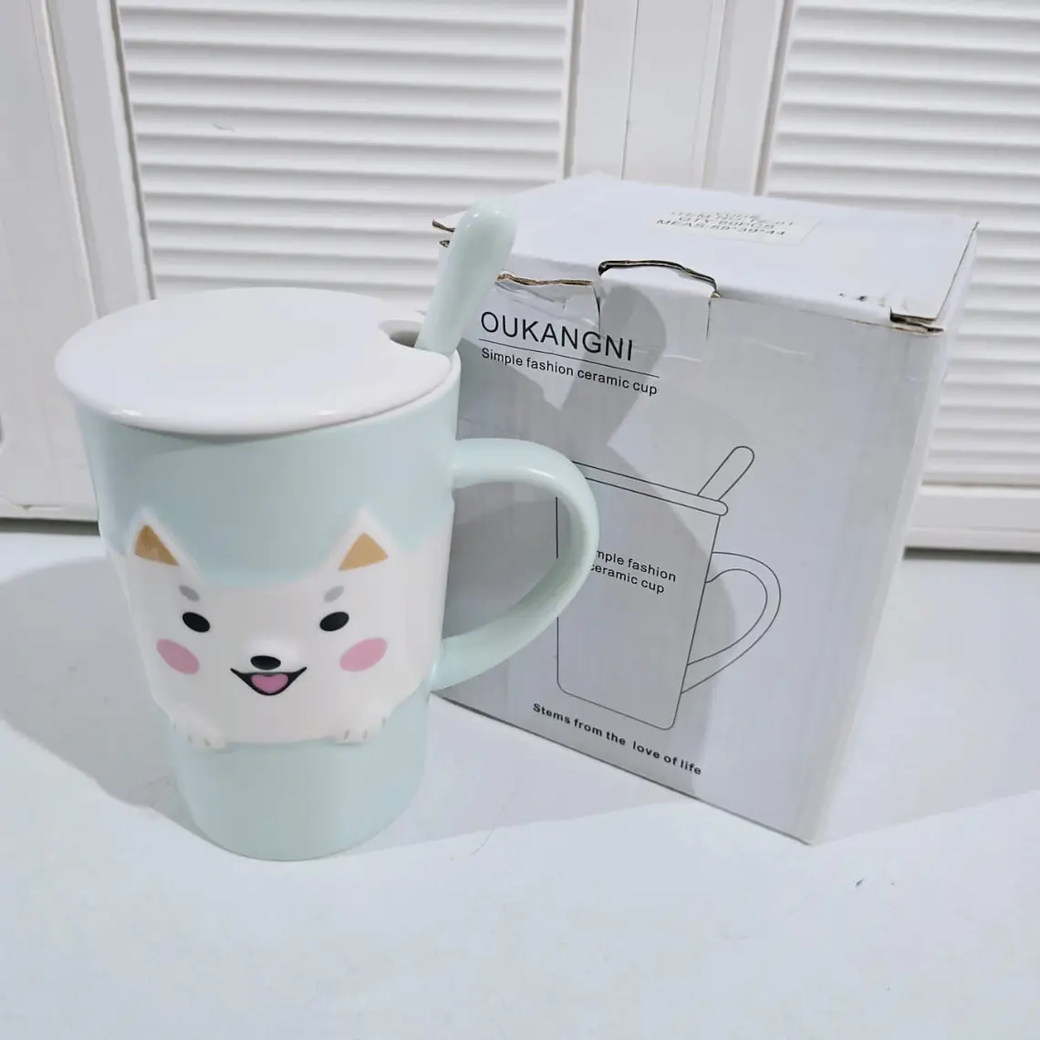 TAZA DE CERAMICA DISEÑO GATITO DE 350ML MOD# TZ-01 7