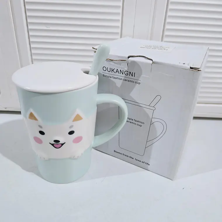 TAZA DE CERAMICA DISEÑO GATITO DE 350ML MOD# TZ-01 7