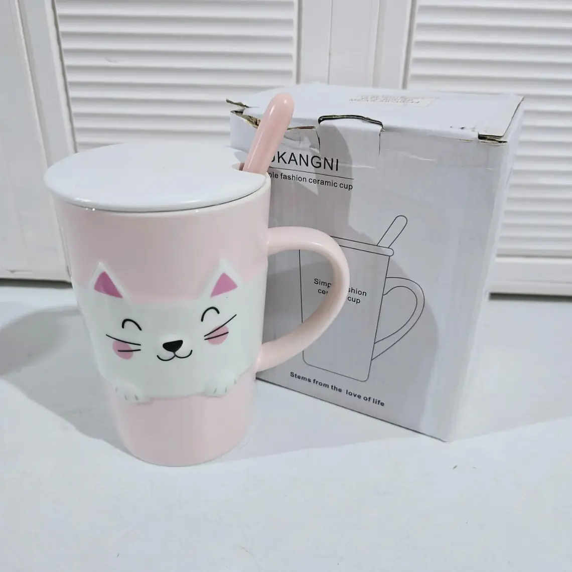 TAZA DE CERAMICA DISEÑO GATITO DE 350ML MOD# TZ-01 9