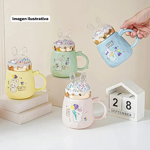 🐇TAZA DE CERAMICA CUTE BUNNY DE 400ML TZ-06