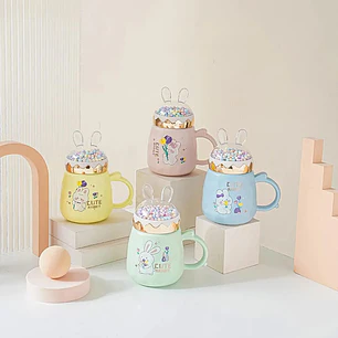 🐇TAZA DE CERAMICA CUTE BUNNY DE 400ML TZ-06
