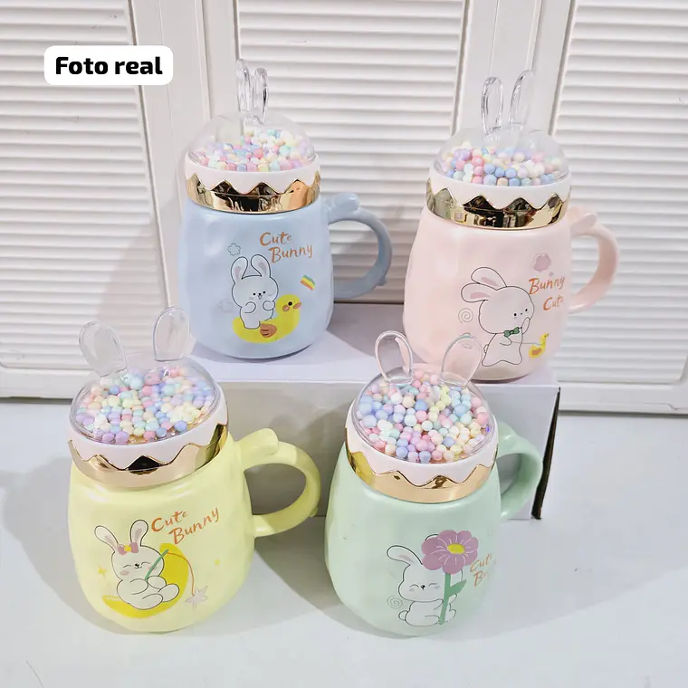 🐇TAZA DE CERAMICA CUTE BUNNY DE 400ML TZ-06 4