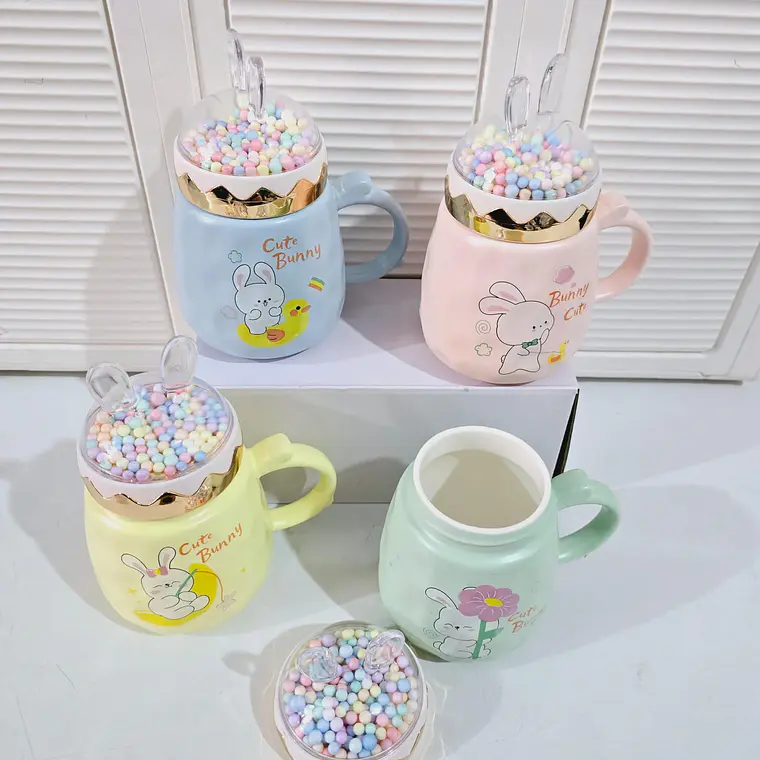 🐇TAZA DE CERAMICA CUTE BUNNY DE 400ML TZ-06 5