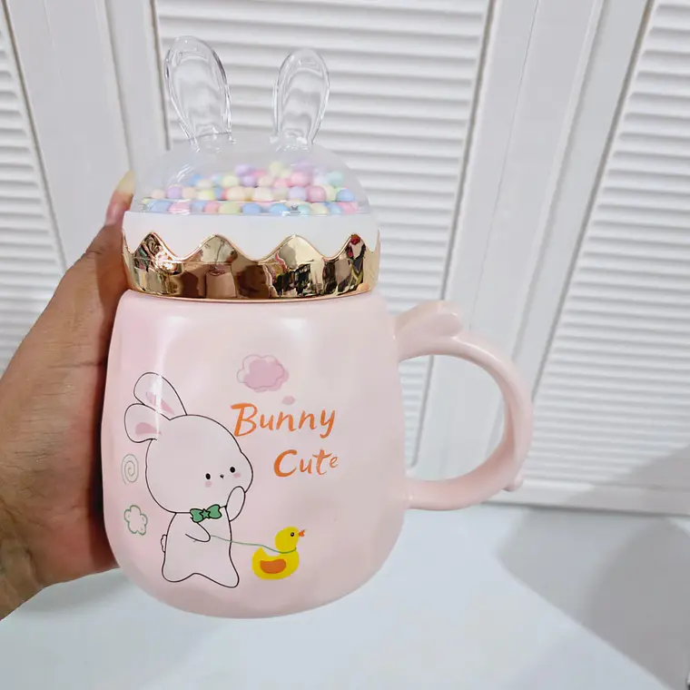 🐇TAZA DE CERAMICA CUTE BUNNY DE 400ML TZ-06 10