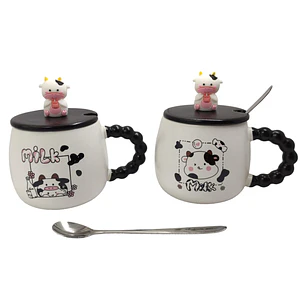 🐄TAZA DE CERAMICA DISEÑO VAQUITA DE 300ML MOD# TZ-28🐄