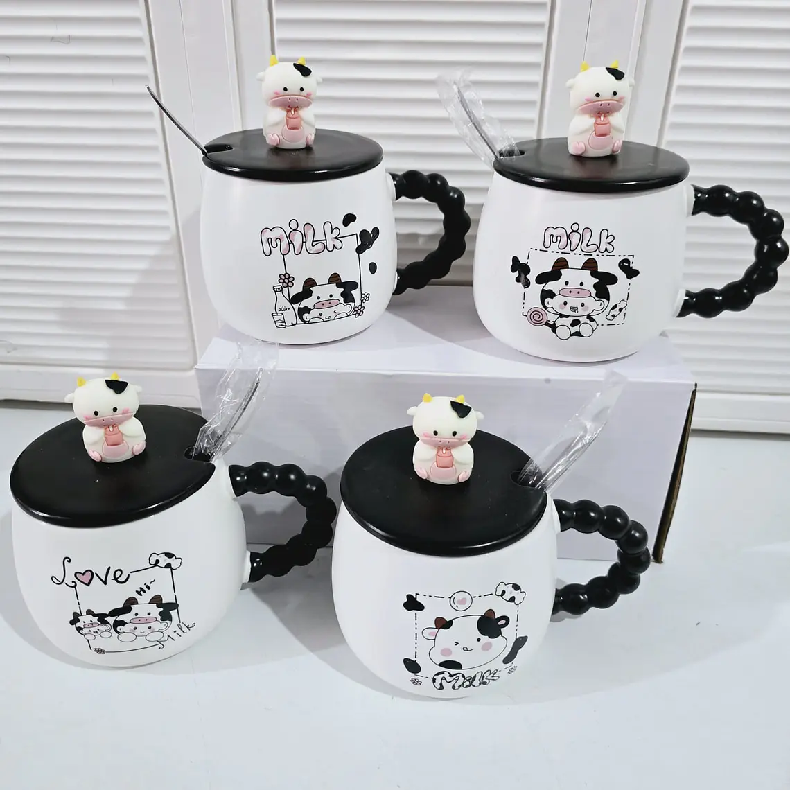 🐄TAZA DE CERAMICA DISEÑO VAQUITA DE 300ML MOD# TZ-28🐄 3