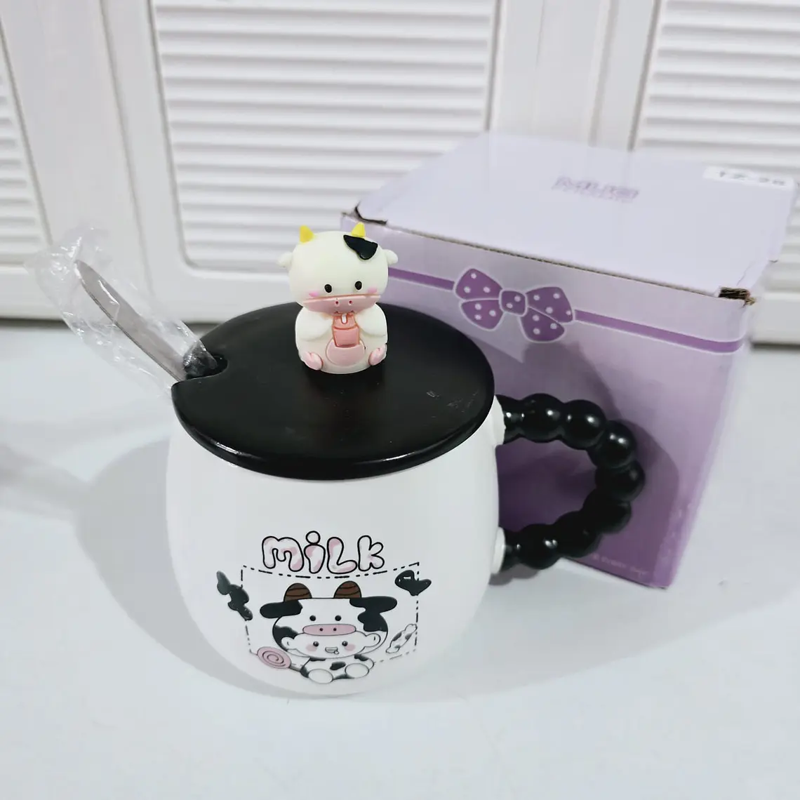 🐄TAZA DE CERAMICA DISEÑO VAQUITA DE 300ML MOD# TZ-28🐄 8