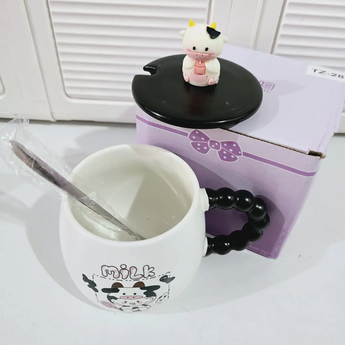 🐄TAZA DE CERAMICA DISEÑO VAQUITA DE 300ML MOD# TZ-28🐄 11