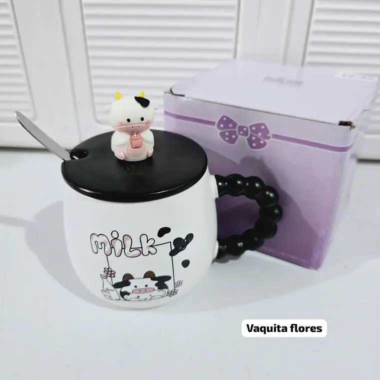 🐄TAZA DE CERAMICA DISEÑO VAQUITA DE 300ML MOD# TZ-28🐄 7