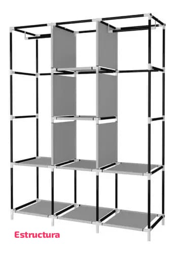 ORGANIZADOR ARMABLE PARA ROPA  PORTÁTIL MODELO#CLT