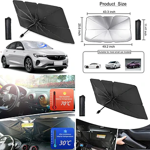 SOMBRILLA PARASOL PARA PARABRISAS DE COCHE MOD# 2768🚗