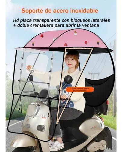 ☀️🌧️ TOLDO IMPERMEABLE PARA MOTO NUEVOS ESTAMPADOS 🛵 MOD# CWX-5261 REINGRESO