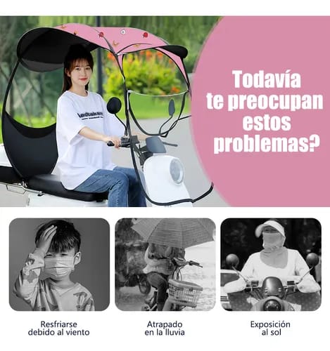 ☀️🌧️ TOLDO IMPERMEABLE PARA MOTO NUEVOS ESTAMPADOS 🛵 MOD# CWX-5261 REINGRESO