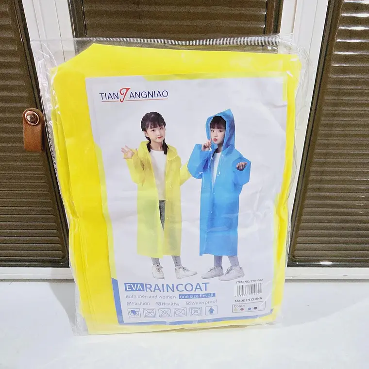  IMPERMEABLE INFANTIL EVA HGQ MODELO #TTN-062 (talla de 7 a 13 años) 2