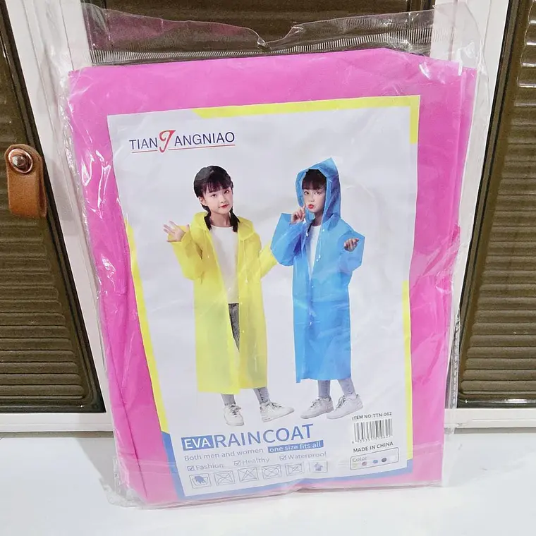  IMPERMEABLE INFANTIL EVA HGQ MODELO #TTN-062 (talla de 7 a 13 años) 5