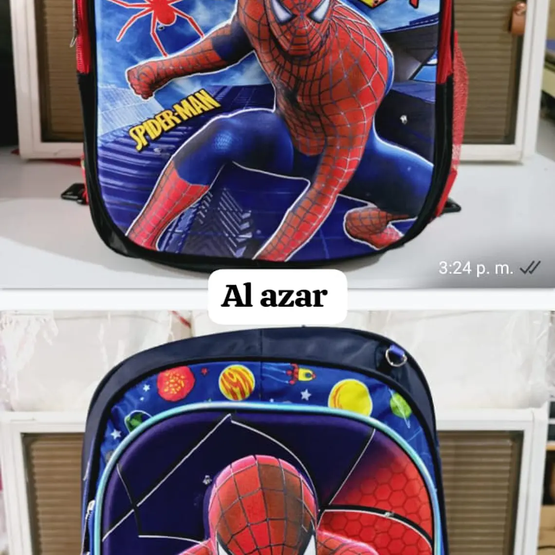 COMBO DE 3 PZ /CON LUZ LED MOCHILA PRIMARIA ADAPTABLE AL CARRITO MOD# 4-6XX 6
