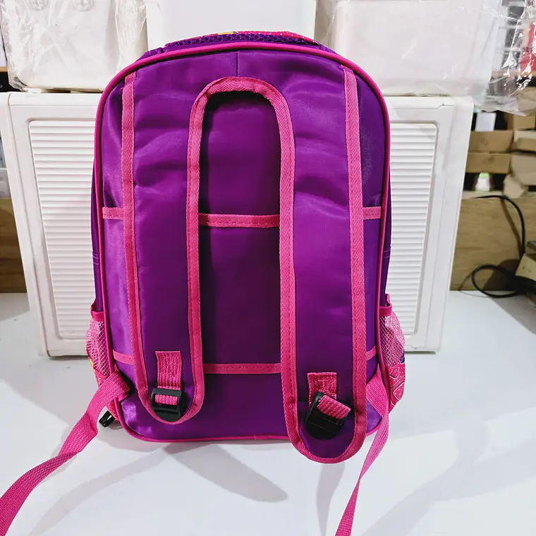 COMBO DE 3 PZ /CON LUZ LED MOCHILA PRIMARIA ADAPTABLE AL CARRITO MOD# 4-6XX 7