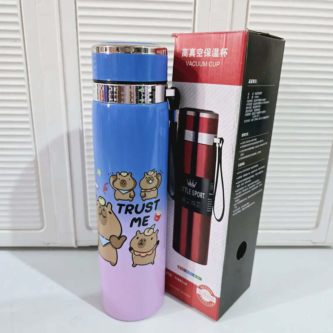 TERMO DISEÑO CAPYBARA DE 750ML MOD# ZH-1015 4