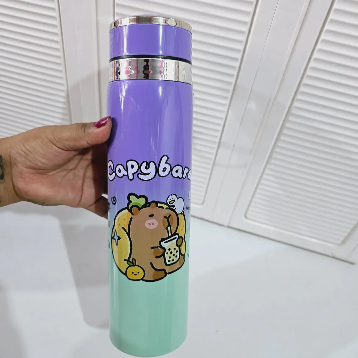 TERMO DISEÑO CAPYBARA DE 750ML MOD# ZH-1015 7