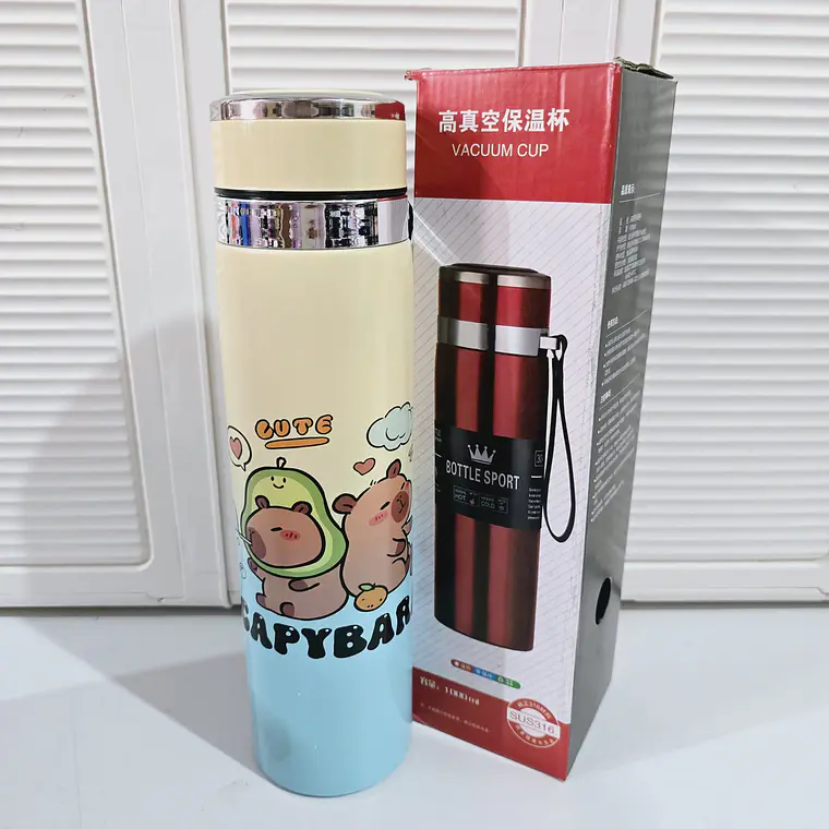 TERMO DISEÑO CAPYBARA DE 750ML MOD# ZH-1015 8