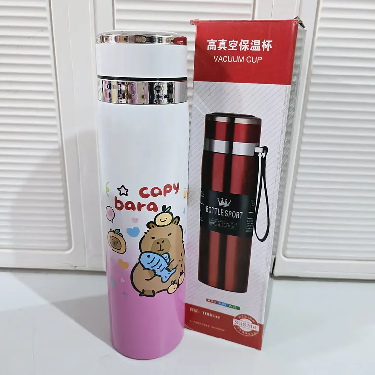 TERMO DISEÑO CAPYBARA DE 750ML MOD# ZH-1015 9