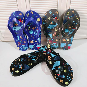 SANDALIAS PARA NIÑOS DISEÑO PULPOS MOD# G-1653🦑🐟