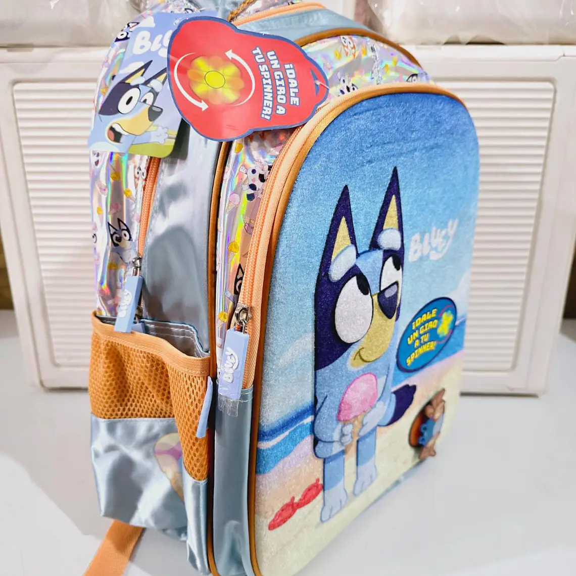 COMBO DE 3PZ MOCHILA ORIGINAL DISEÑO BLUEY 🩵 4