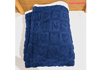 COBIJA ABORREGADA LOVE MATRIMONIAL 185CM X 220 CM MODELO #T-30445 (AGREGAR BOLSA TRANSPARENTE)