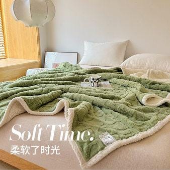 COBIJA ABORREGADA LOVE MATRIMONIAL 185CM X 220 CM MODELO #T-30445 (AGREGAR BOLSA TRANSPARENTE)