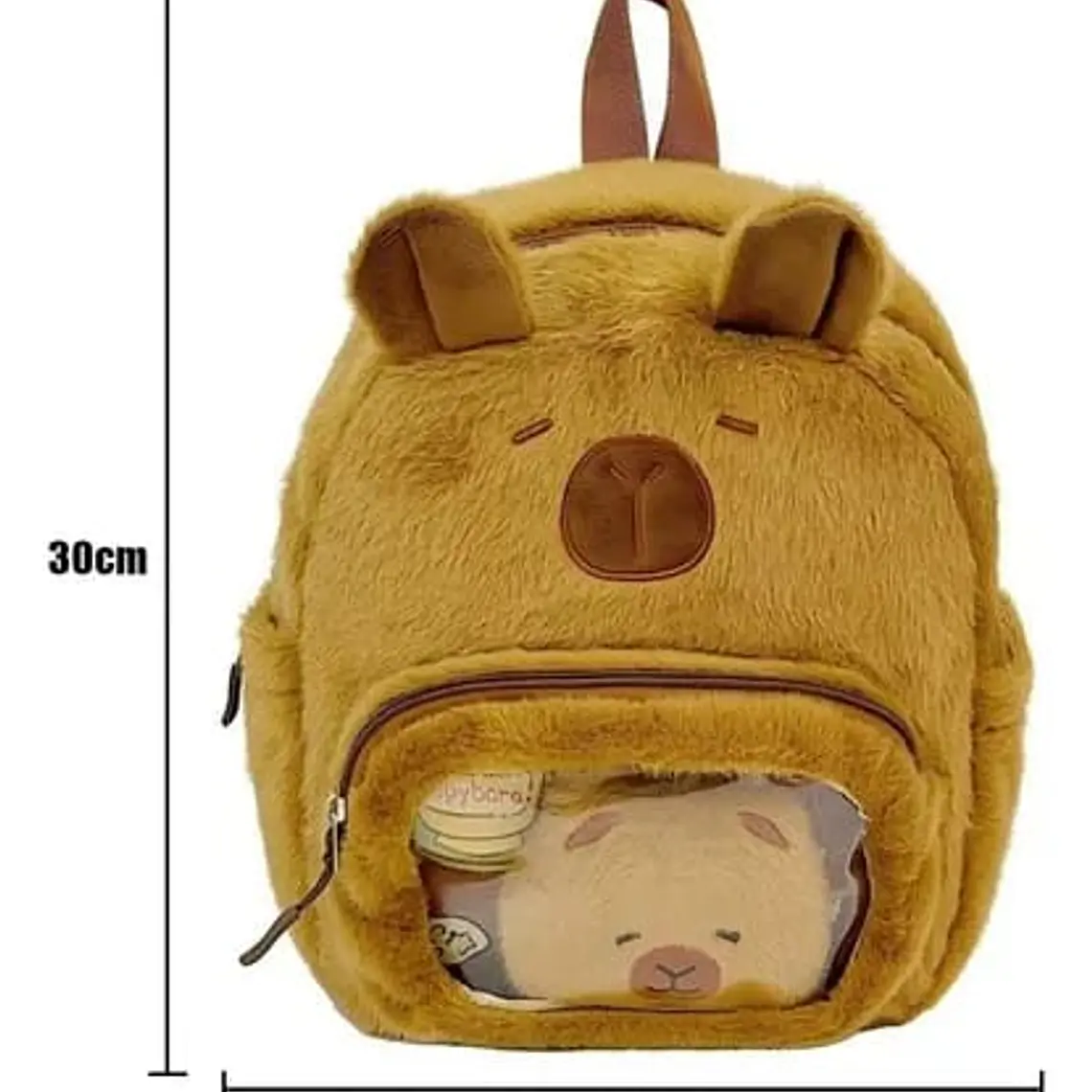 MOCHILA PELUCHE DISEÑO CAPYBARA MOD# 2005 4