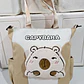 BOLSA BICOLOR DISEÑO CABEZA CAPYBARA PELUCHE MOD# 0799-SF - Miniatura 4