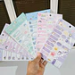 PAQ DE 5 TIRAS DE ETIQUETAS PEGATINAS PARA NOMBRE O TITULOS MOD# KM 2103 - Miniatura 6