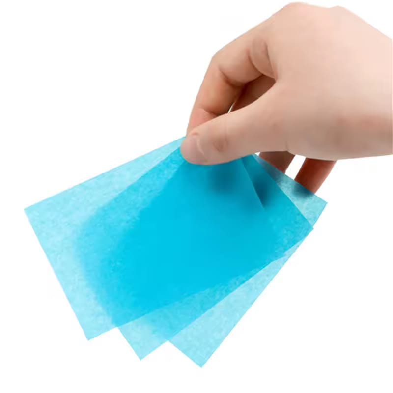 SOBRECITO DE  PAPEL ABSORBENTE PARA EL CUIDADO DE LA PIEL MOD# CYZ-01