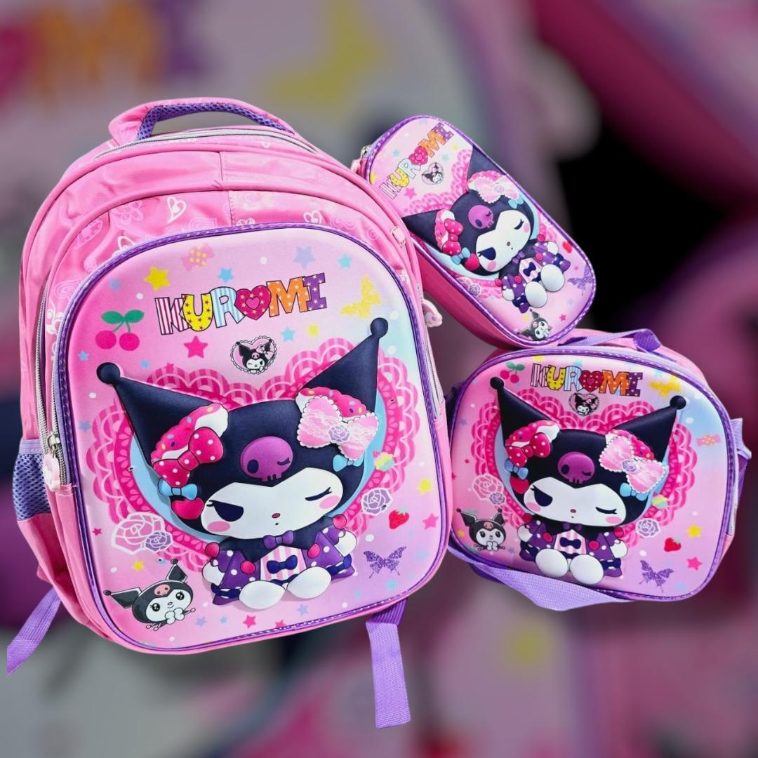 COMBO DE 3PZ MOCHILA/LONCHERA/LAPICERA PARA PRIMARIA MOD# HL2402