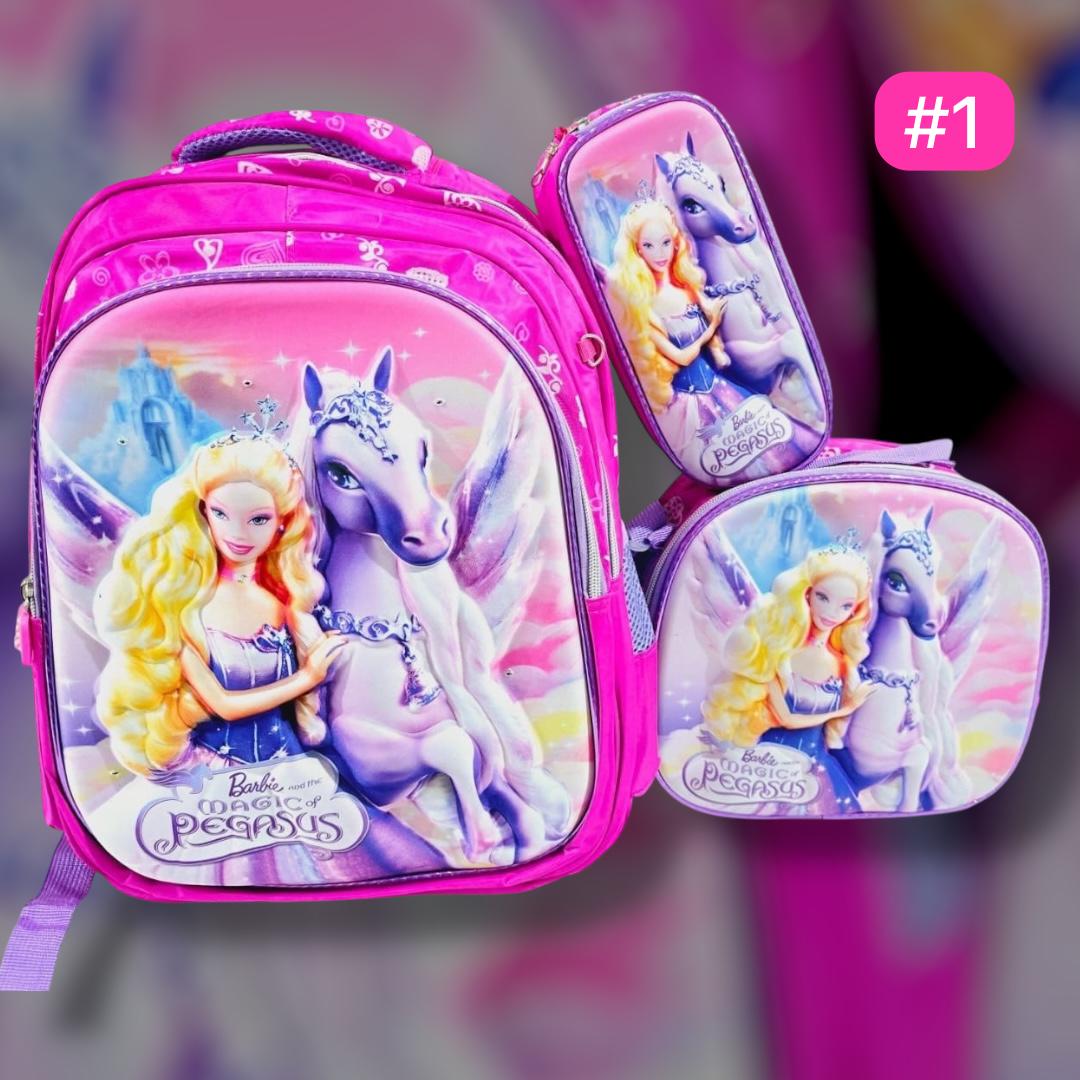 COMBO DE 3PZ MOCHILA/LONCHERA/LAPICERA PARA PRIMARIA MOD# HL2402