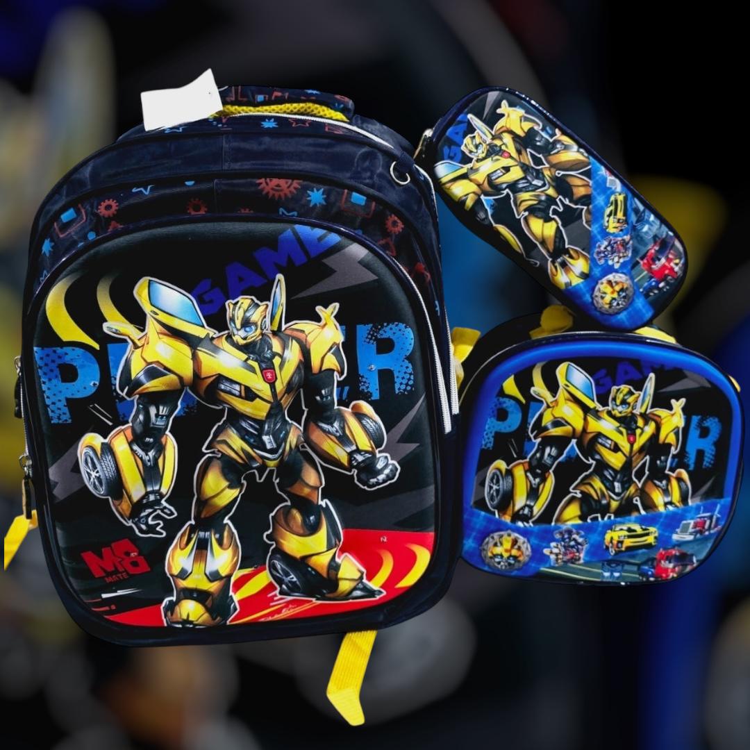 COMBO DE 3PZ MOCHILA/LONCHERA/LAPICERA PARA PRIMARIA MOD# HL2402