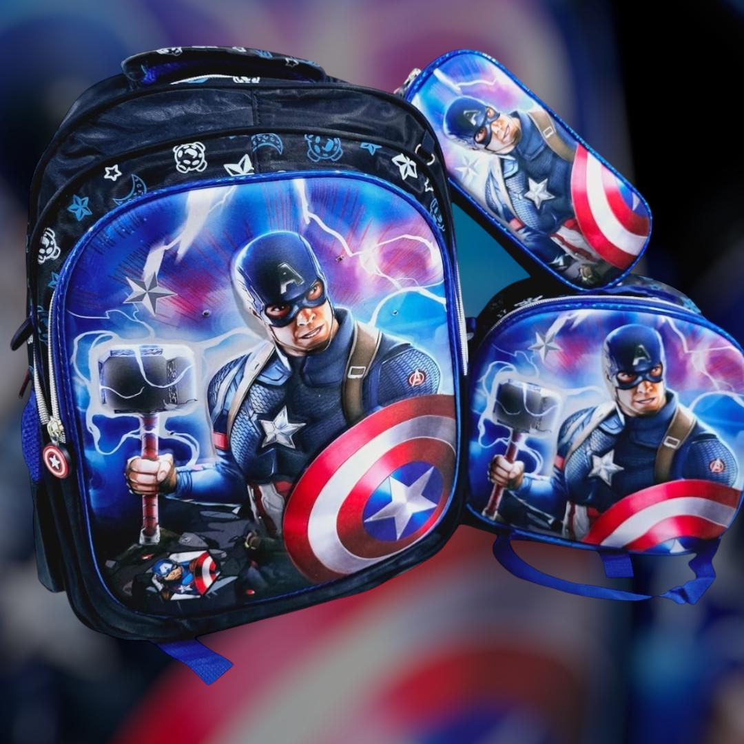 COMBO DE 3PZ MOCHILA/LONCHERA/LAPICERA PARA PRIMARIA MOD# HL2402