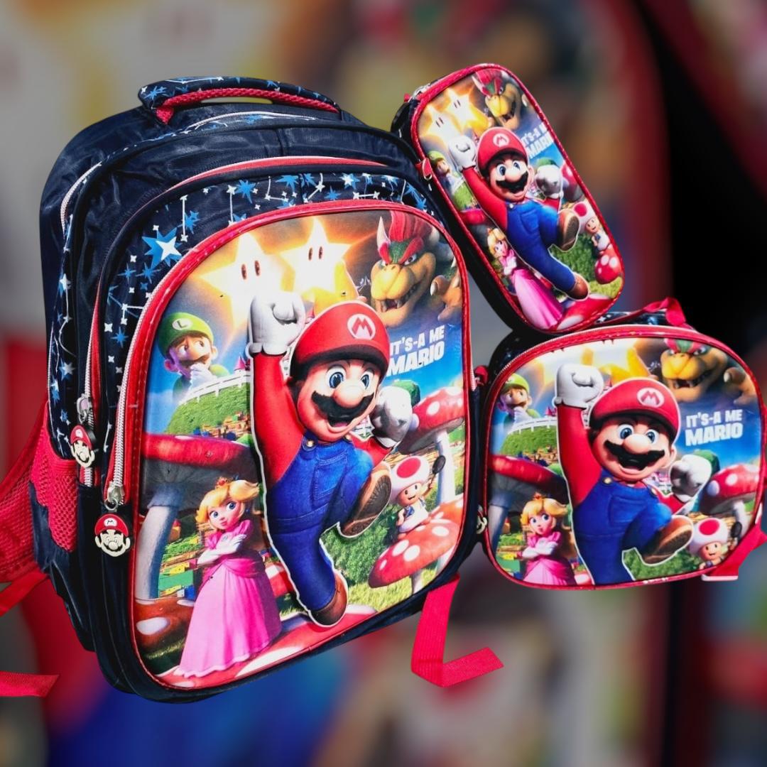 COMBO DE 3PZ MOCHILA/LONCHERA/LAPICERA PARA PRIMARIA MOD# HL2402