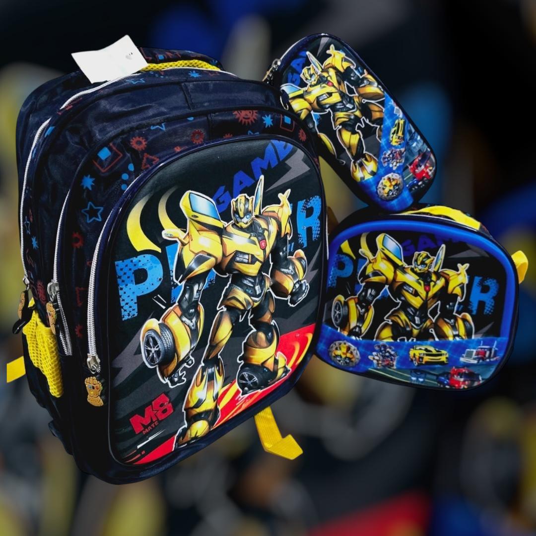 COMBO DE 3PZ MOCHILA/LONCHERA/LAPICERA PARA PRIMARIA MOD# HL2402