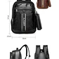 DUO MOCHILA + LAPICERA PARA CABALLERO TIPO CUERO MOD# N9-2 - Miniatura 1