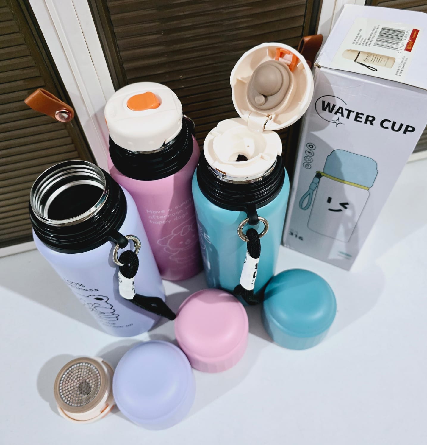 TERMO CALIDAD PREMIUM WATER CUP DE 550ML MOD# BWB6082🥤🍋🟩