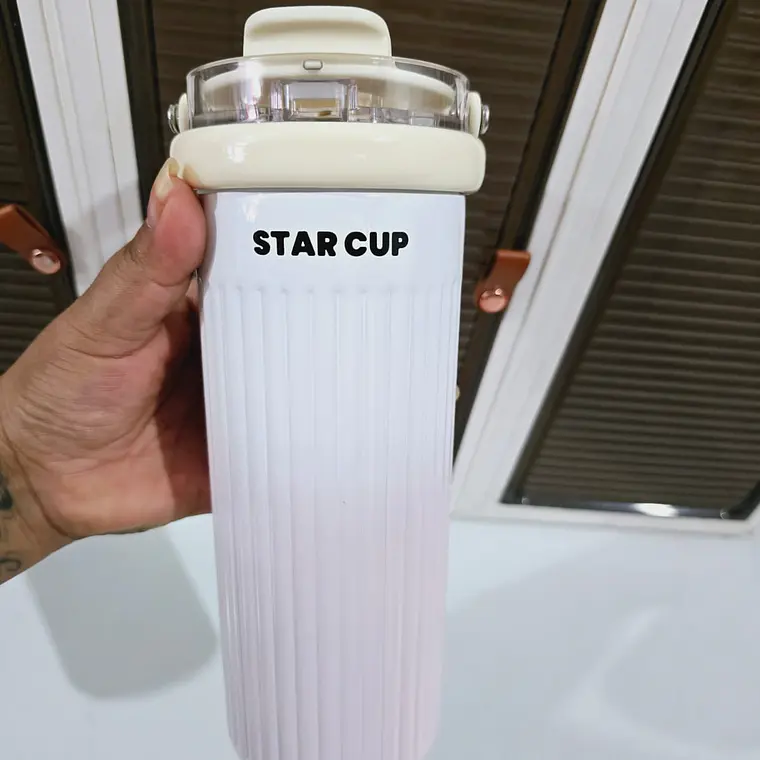🍹TERMO CALIDAD PREMIUM PREMIUM STAR CUP DE 500ML CON ASA DE MANO MOD# YS-2034 6