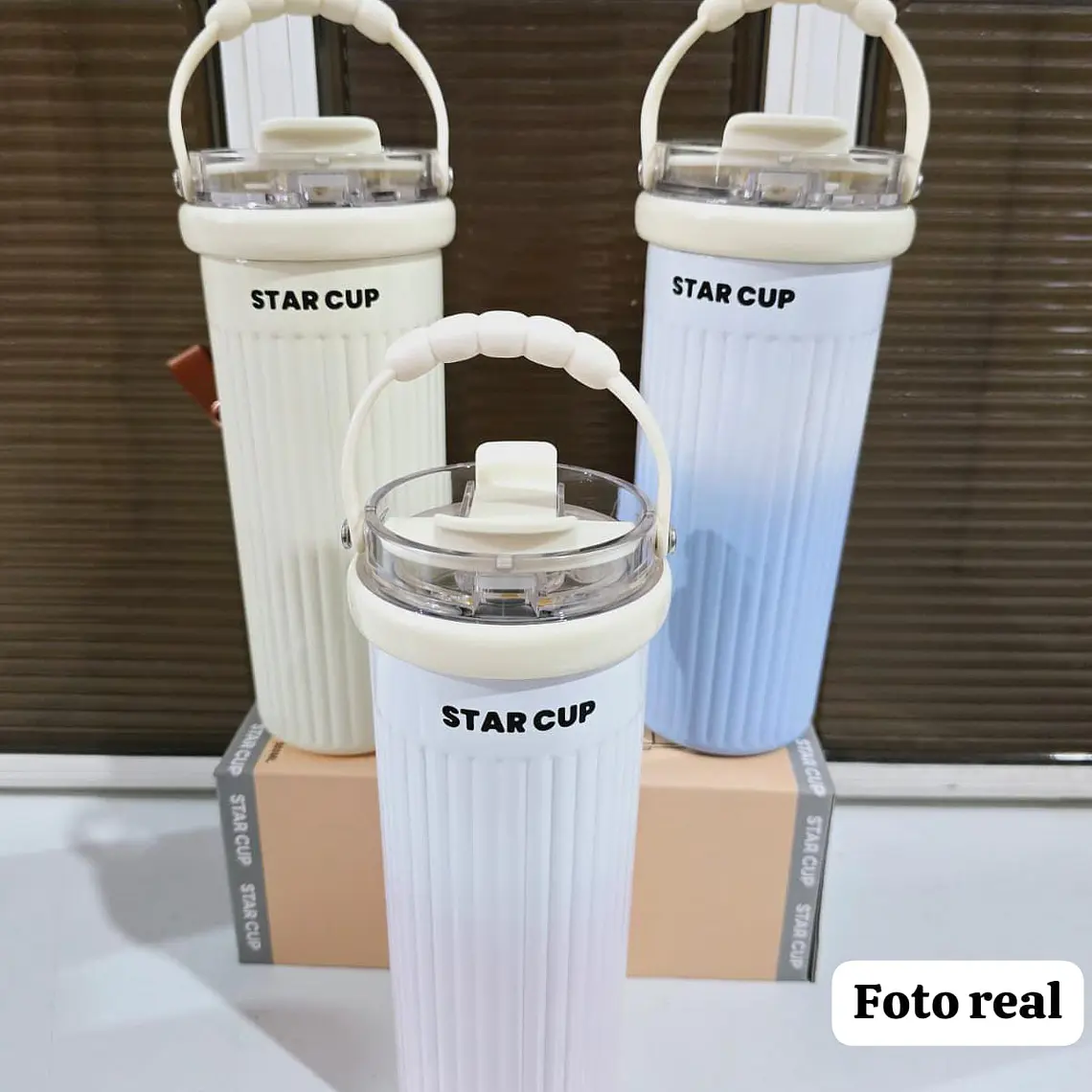 🍹TERMO CALIDAD PREMIUM PREMIUM STAR CUP DE 500ML CON ASA DE MANO MOD# YS-2034 2