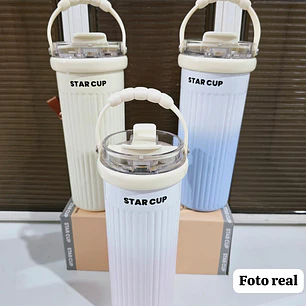 🍹TERMO CALIDAD PREMIUM PREMIUM STAR CUP DE 500ML CON ASA DE MANO MOD# YS-2034