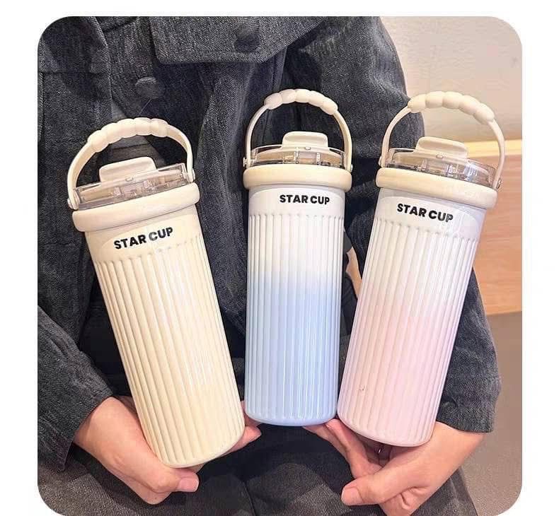 🍹TERMO CALIDAD PREMIUM PREMIUM STAR CUP DE 500ML CON ASA DE MANO MOD# YS-2034