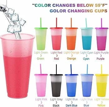 PAQUETE DE 10 VASOS MÁGICOS DE 700ML MOD# VAS