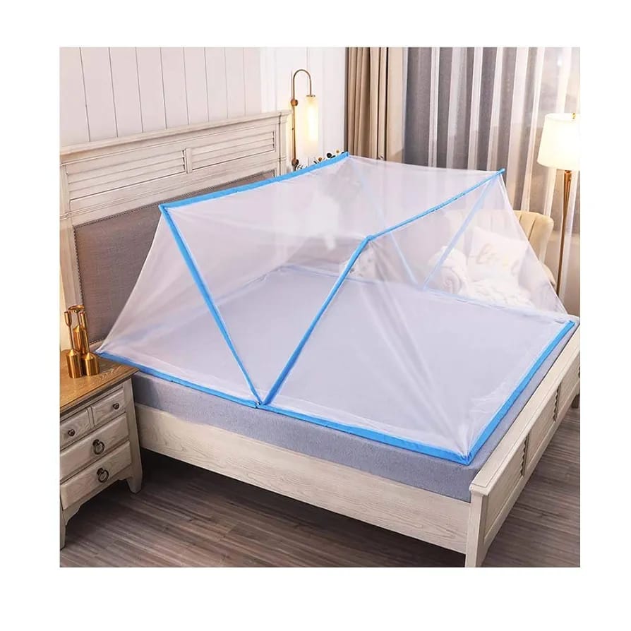 (QUEEN SIZE) PABELLÓN/MOSQUITERO PLEGABLE PORTÁTIL RECTANGULAR  MOD #8374