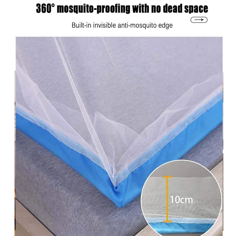 (QUEEN SIZE) PABELLÓN/MOSQUITERO PLEGABLE PORTÁTIL RECTANGULAR  MOD #8374