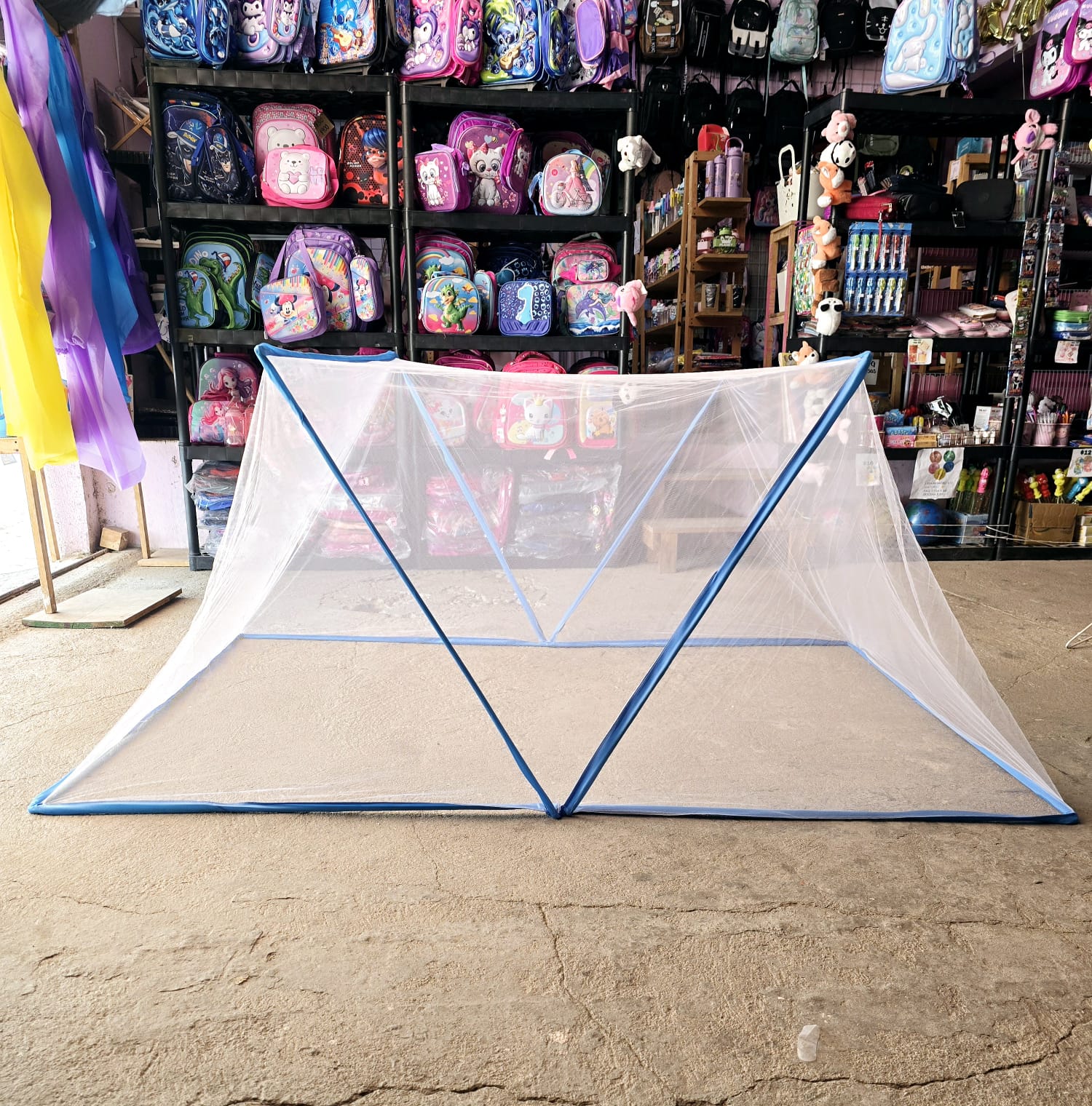 (QUEEN SIZE) PABELLÓN/MOSQUITERO PLEGABLE PORTÁTIL RECTANGULAR  MOD #8374