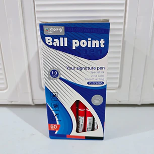 PAQUETE DE 5PZ LAPICEROS ROJO  BALL POINT MOD# YL222665